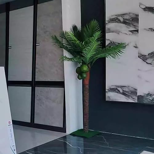 Miniatura 6 de Palmera Artificial, Cocotero Decoración Artificial Interior Y Exterior Planta Artificial Árbol Falso ES Adecuado para Playa, Centro Comercial,