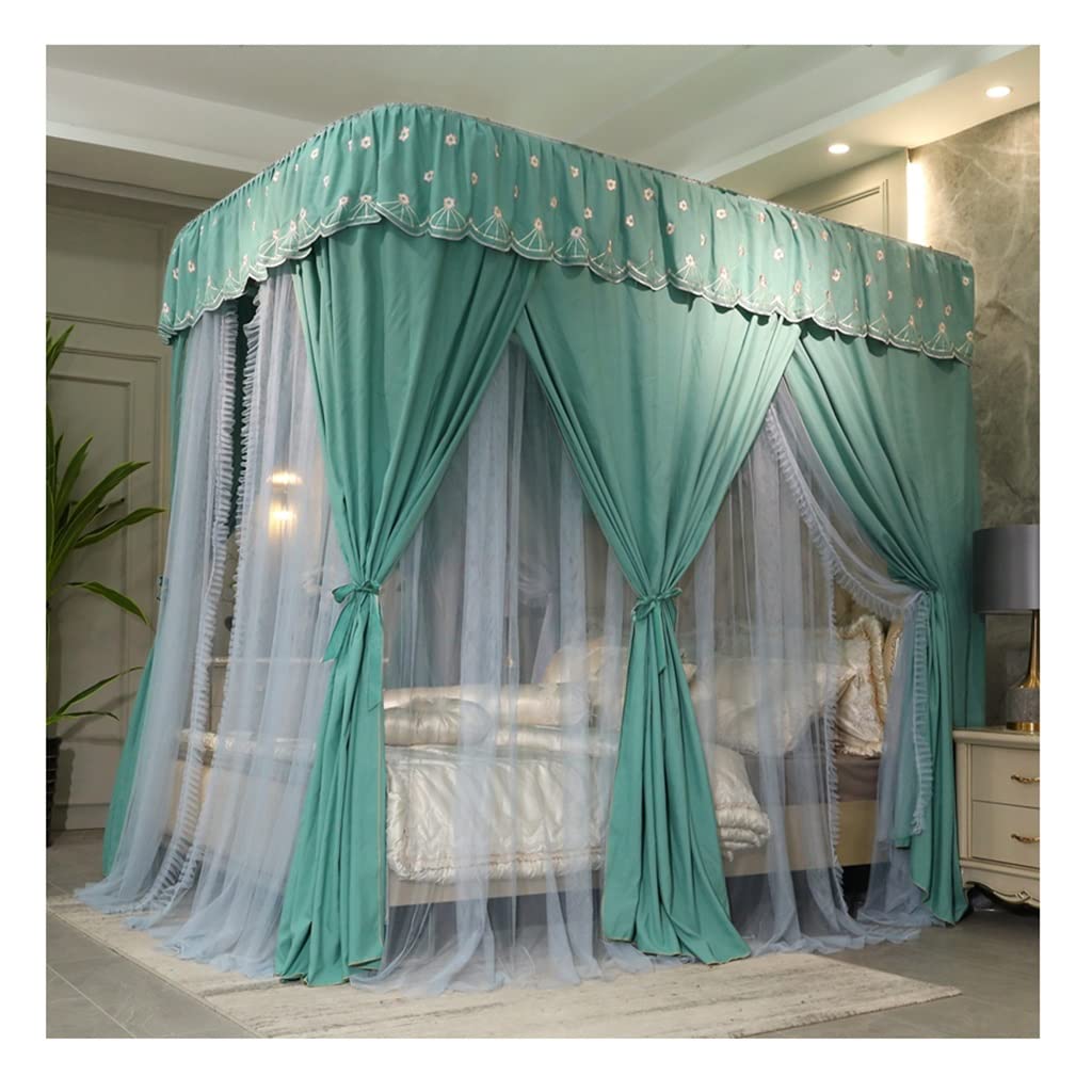 Moustiquaire de lit baldaquin pour lit double 180x200 rideau rose anti moustique