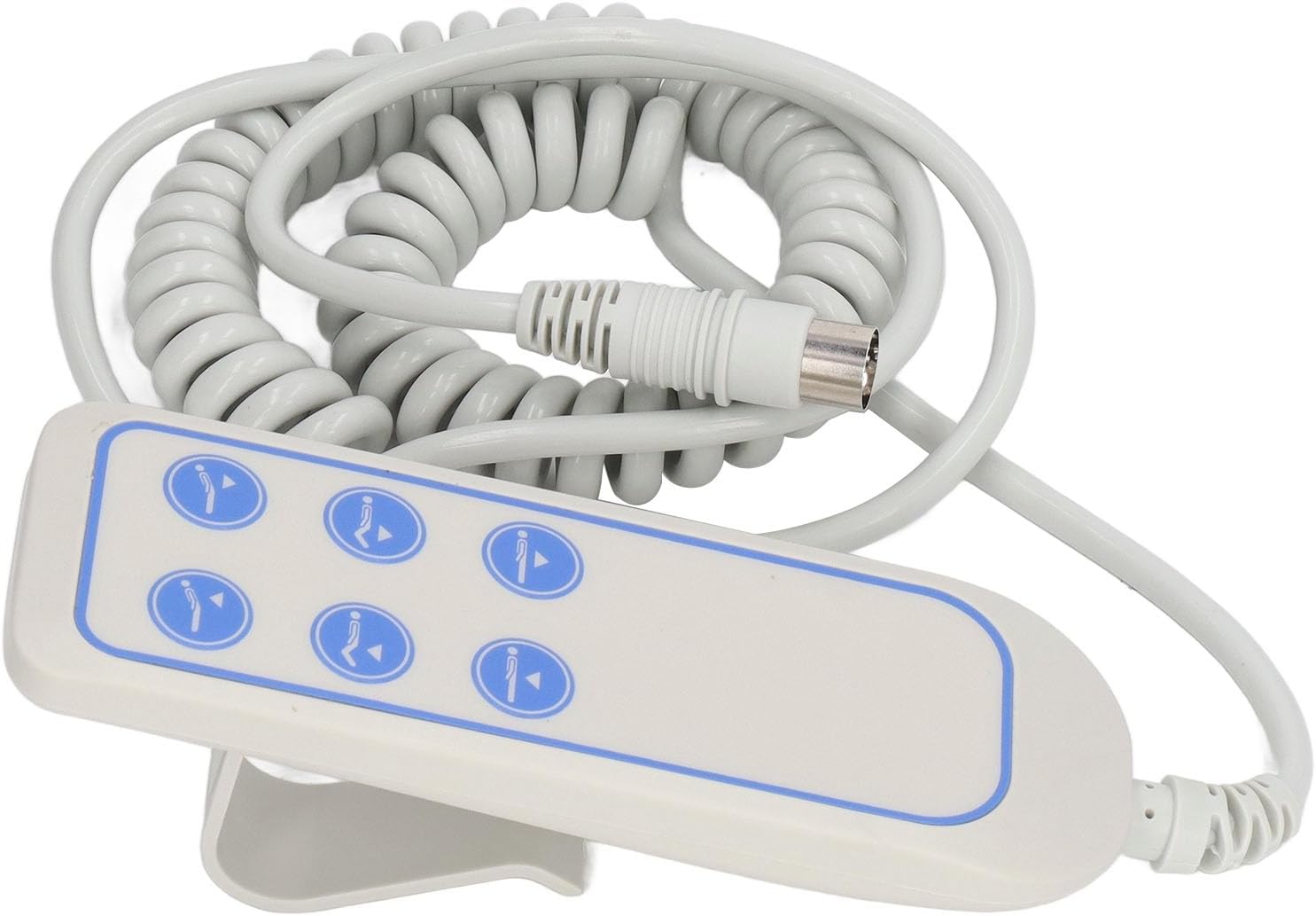 Hospital Bed Remote Control, 8 Pin Lifting Bed Controller Electric Lift Chair Hand Controller PVC IP66 Wear Resistant Lift Chair Hand Control for Hospital