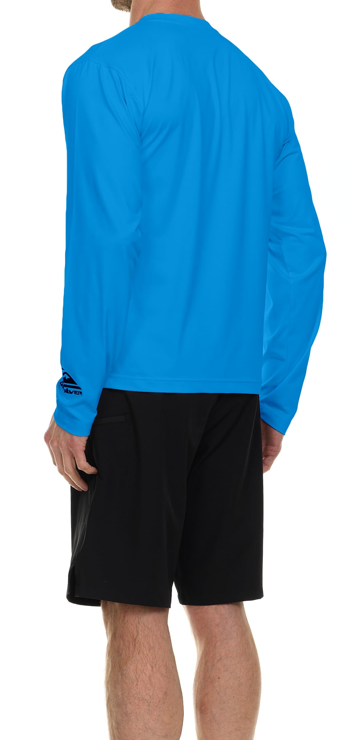 Quiksilver Camiseta de natación de manga larga y corta para hombre, UPF 50+, grande y alta