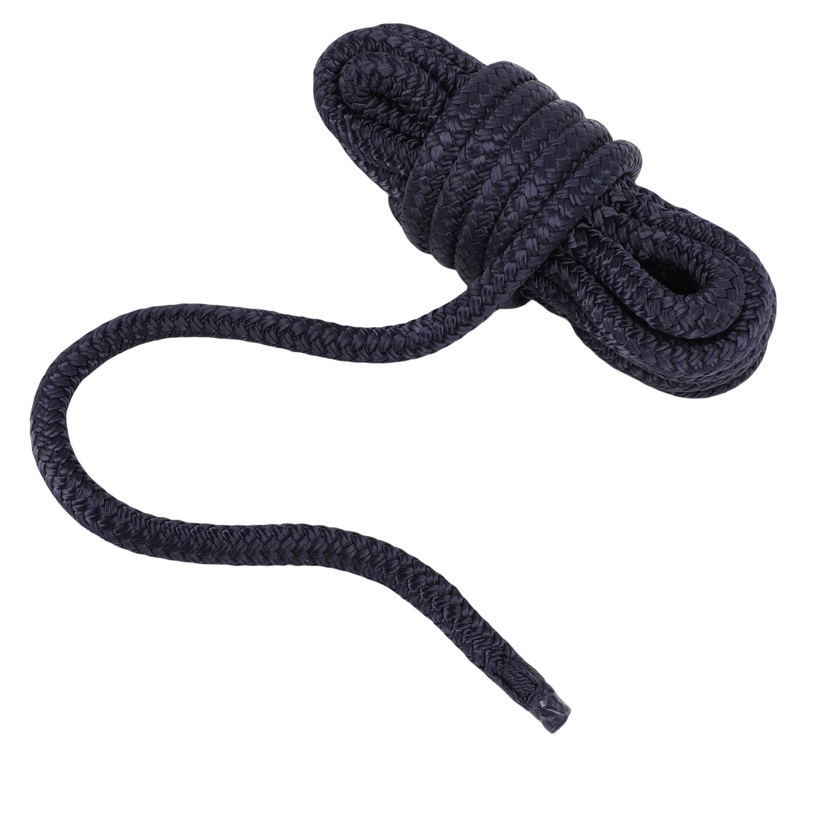 2 pezzi 0,37 x 15 piedi cime per ormeggio per barche, linea di ormeggio in nylon intrecciato doppio grado marino, antiurto, a prova di abrasione, ad alte prestazioni, corda per (Blu)