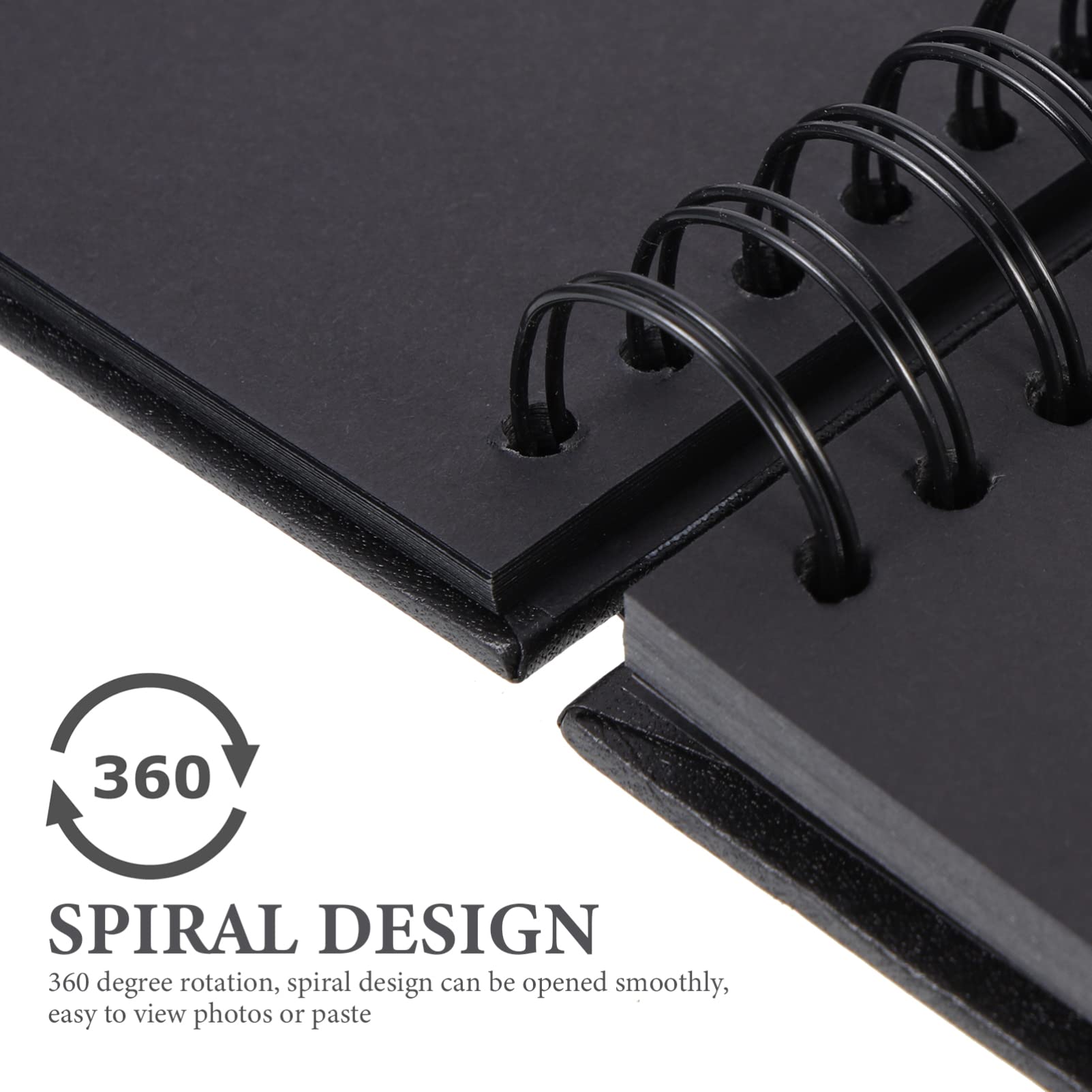 Album Fotografico Scrapbooking A4 a Spirale Nastro, 40 Fogli | Copertina e Pagine Personalizzabili, Cartoncino, Rilegatura Robusta, Adesivi Inclusi