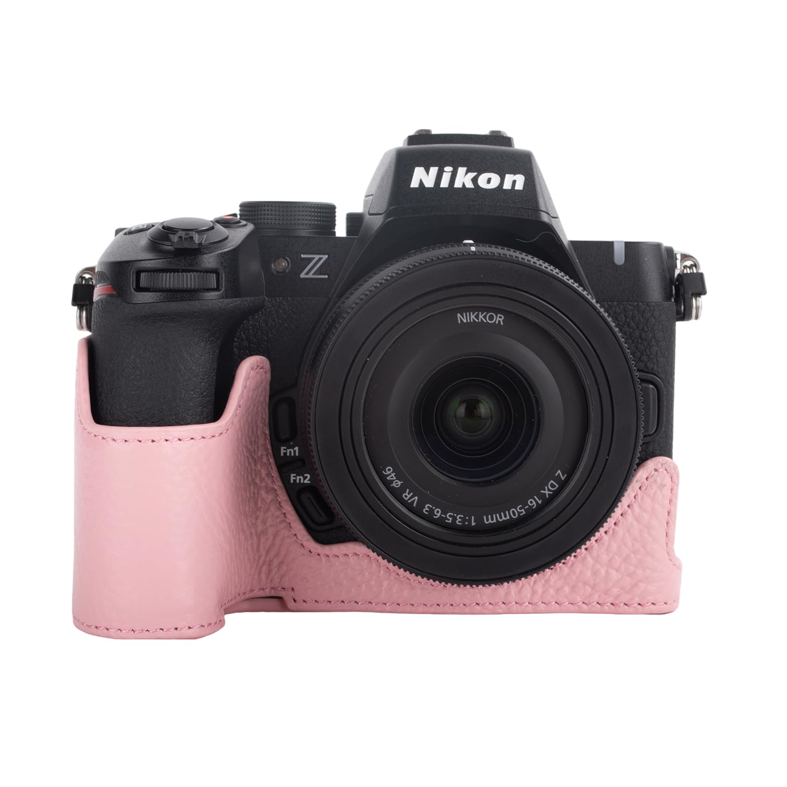 Rieibi Genuine Leather Half Case for Nikon Z50II, Body Protective Grip Case