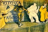 Pierrefort Affiches Artistiques Pierrot Clown Show Theater France French Vintage Poster Repro 20' X...