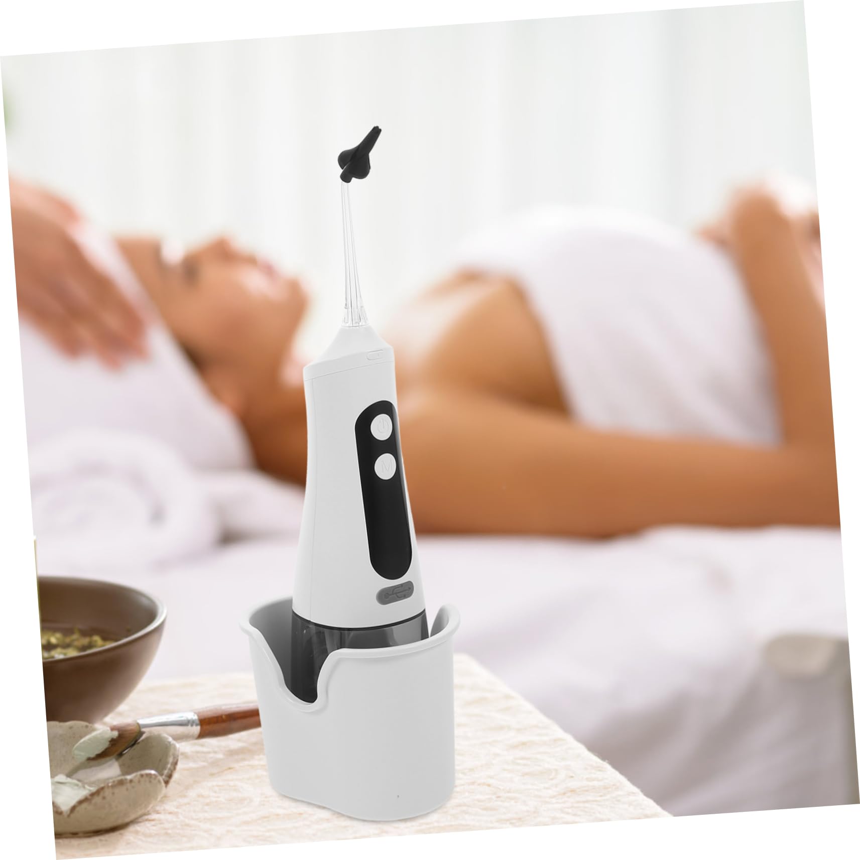 KOMBIUDA Nettoyeur de Cérumen Électrique Ipx7, 350ml, Nettoyage Doux et Facile, en Plastique, Vie Quotidienne Voyages