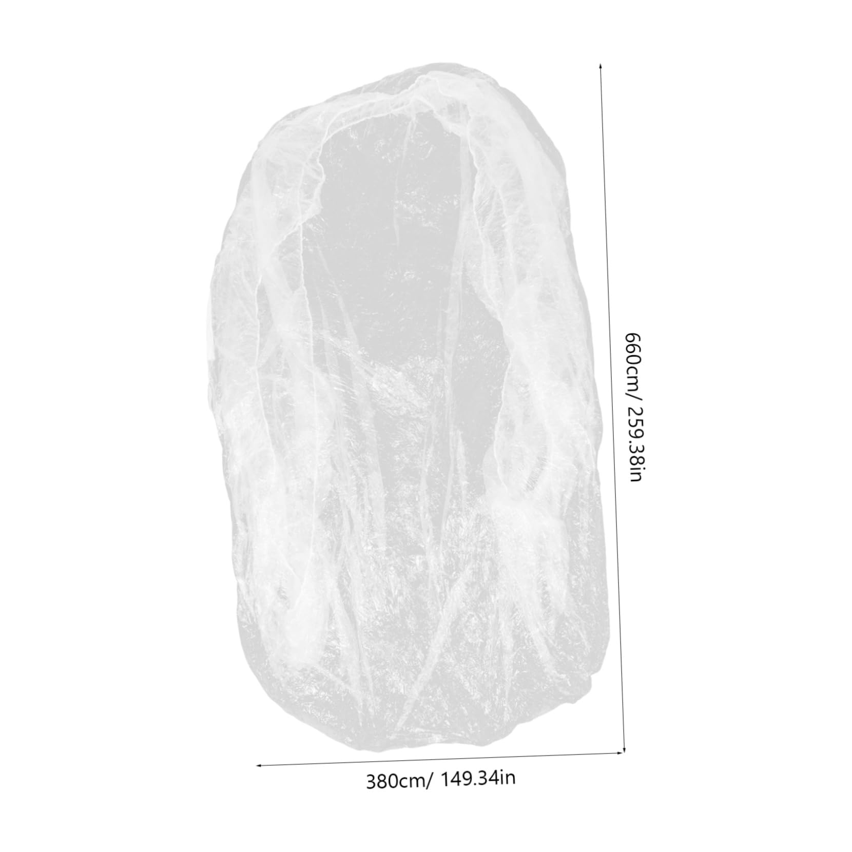 SOESFOUFU Disposable Plastic Car Cover Heavy-Duty Pe for Suvs for Outdoor Storage and Rain — view 2