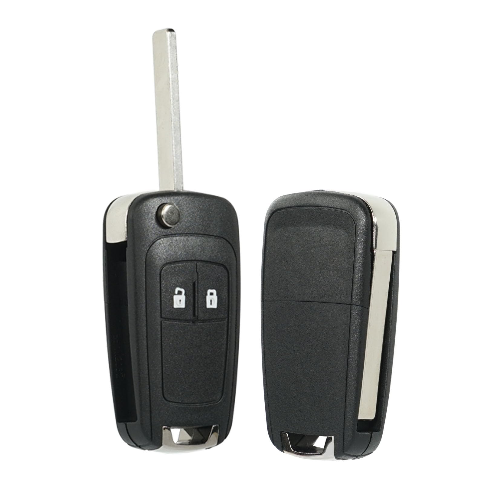 SUPALAND Guscio Chiave di Ricambio 2 Tasti Per Telecomando Auto Compatibile Opel Astra Adam Insignia Mokka Zafira Chevrolet Corsa D E Cascade Viva Karl