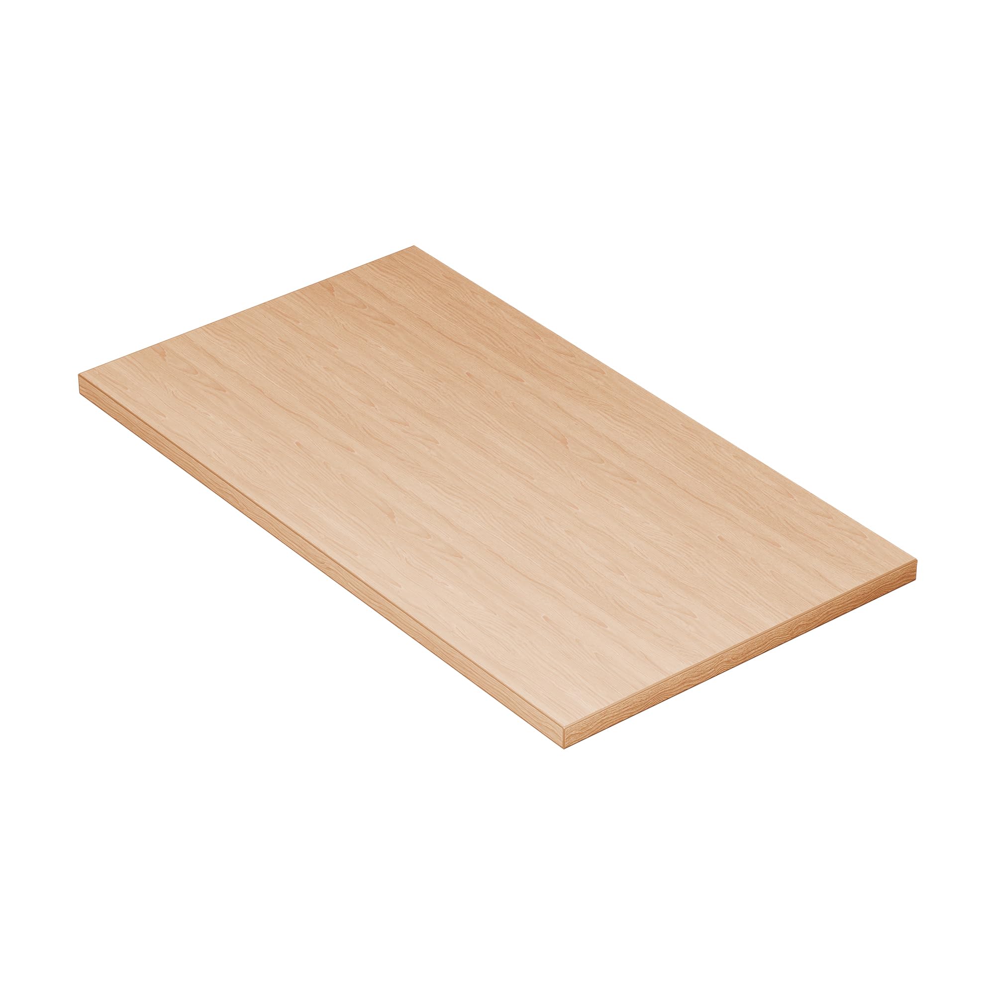 Piano in truciolato 28 mm - 90 x 50 cm - Bordi rinforzati - Uso pratico - Costruzione solida - Faggio