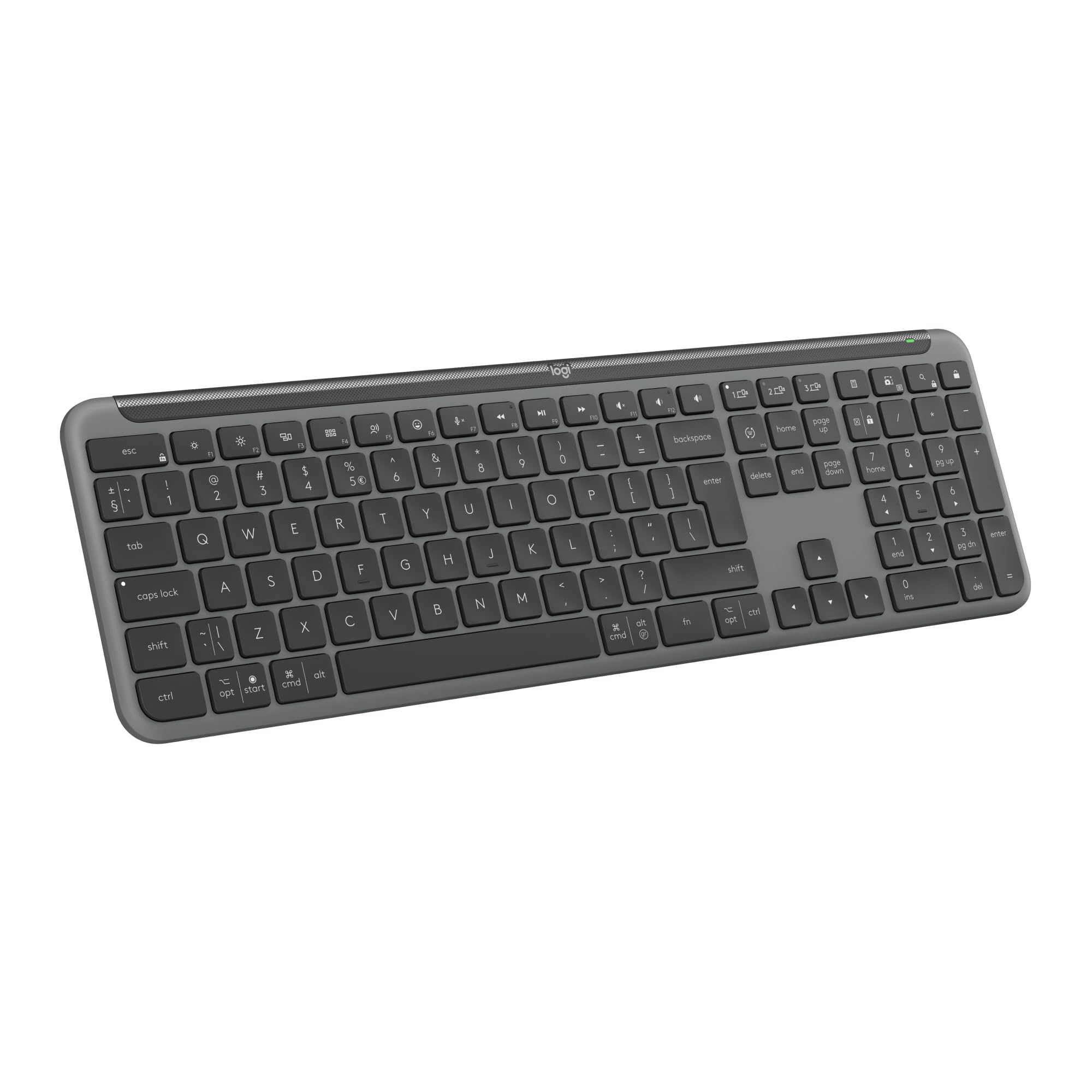 Logitech Signature Slim K950, Tastiera Wireles - Grafite, Layout Scandinavo Qwerty - 4