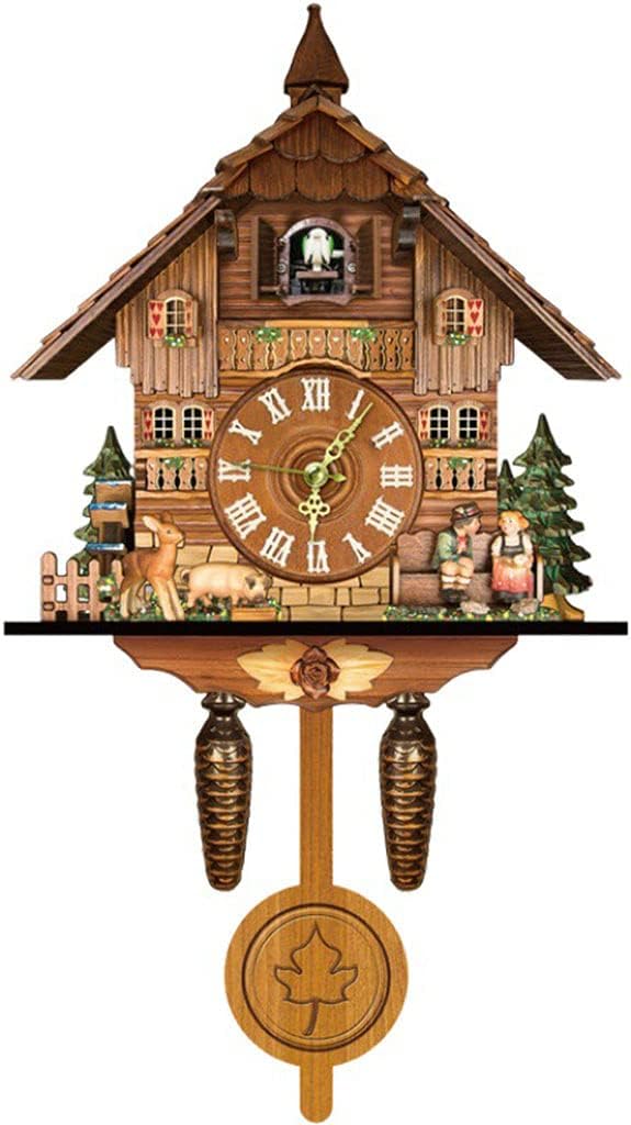 Bird Clock Home Wall Mounted Clock Tick Tick Wall Decor Wall Mounted s Ornaments Cuckoo Clock Retro Nordic Style Wooden Cuckoo Home Wall Mounted Clock Tick Tick Wall Decor W