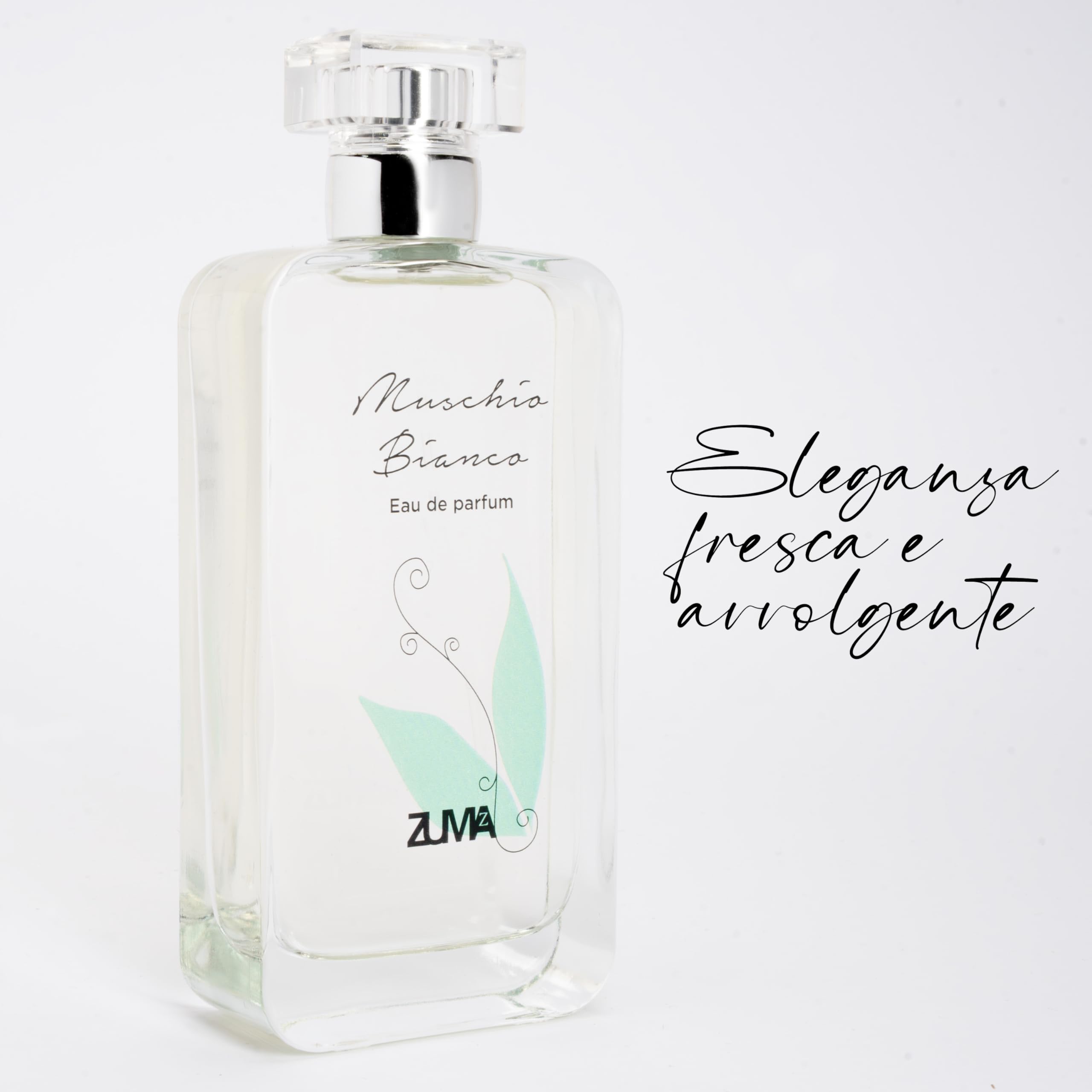 Profumi Zuma - Perfume de Almizcle Blanco Eau de Parfum Spray - La pureza delicada de una fragancia atemporal - Made in Italy (Muschio Bianco 100 ml)