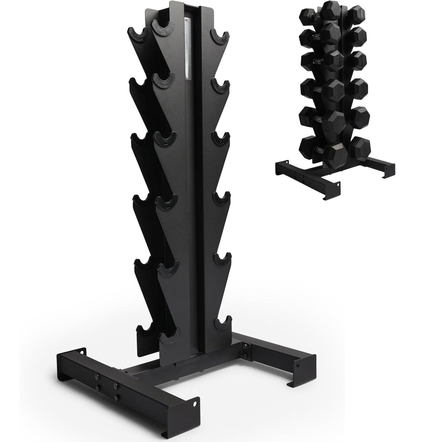 NORTHERN Vertical Dumbbell Storage Rack, Space-Saving Weight Stand Organizer for Home Gym, Heavy Duty Dumbbell Holder for Strength Training & Fitness Equipment Storage — image 1