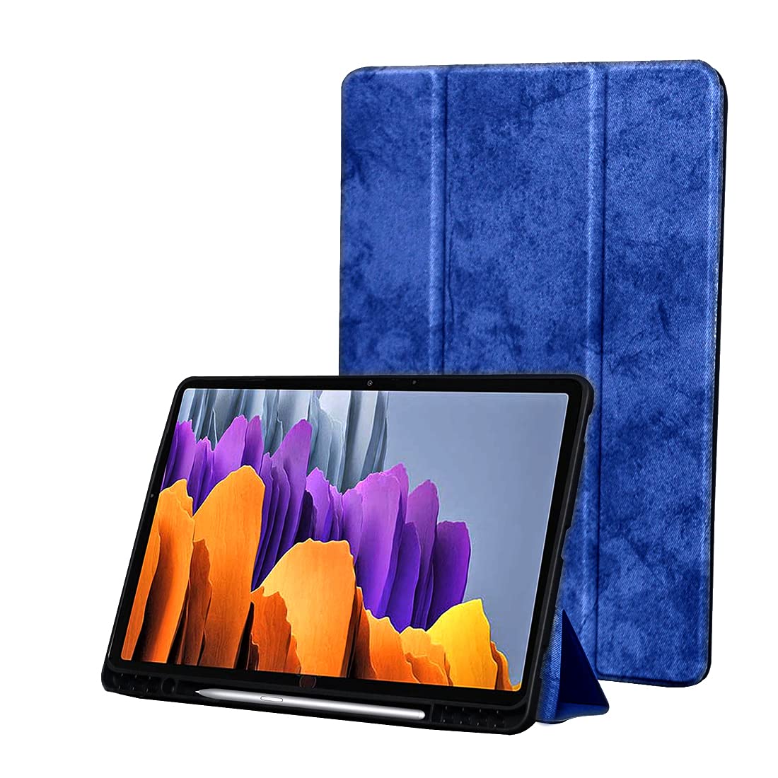 ProElite PU Smart Flip case Cover for Samsung Galaxy Tab S8/S7 11" SM-X700/X706/T870/T875 with S Pen Holder, Dark Blue (B097N3HZ55) Amazon Price History, Amazon Price Tracker