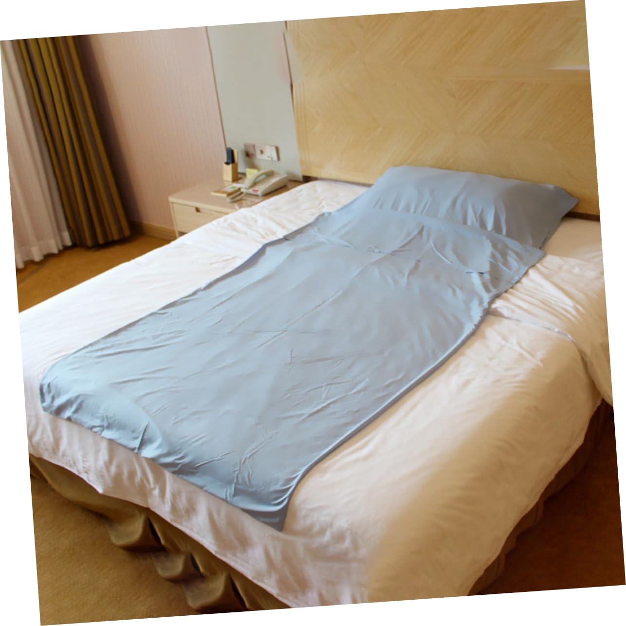 VICASKY Travel Essential: Lightweight Sleeping Bag Liner Versatile Adult Sheet for Camping Hotels and