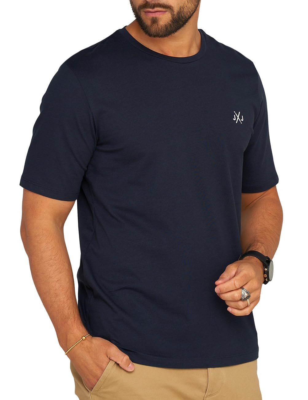 JACK & JONES Herren T-Shirt Infinity O-Neck Shirt Kurzarmshirt