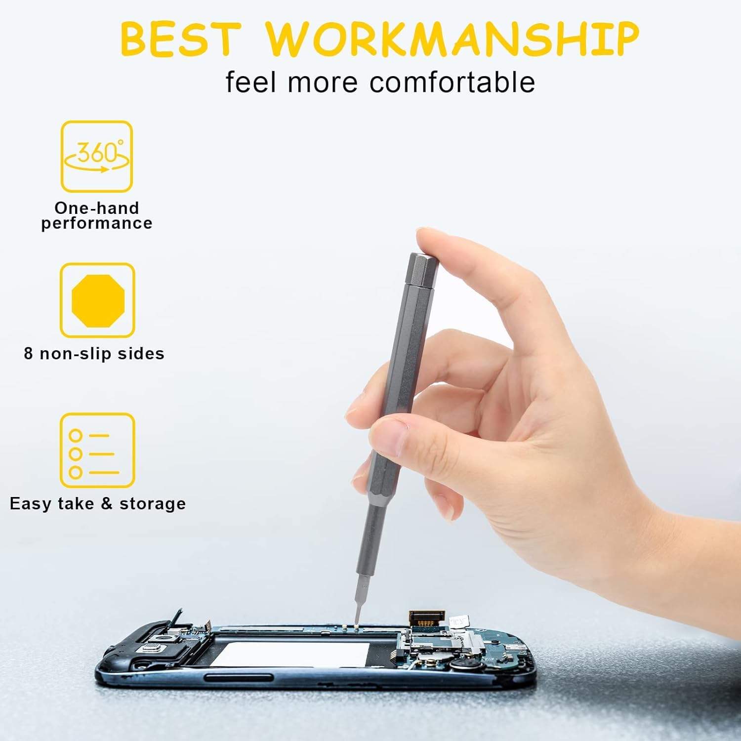 NIYANETAIL 24-in-1 Precision Screwdriver Set with Magnetic Tips & Compact Case | Versatile Micro Driver Tool Kit for Electronics, Watches, Phones, PCs, Glasses, Jewelry Repairs 3