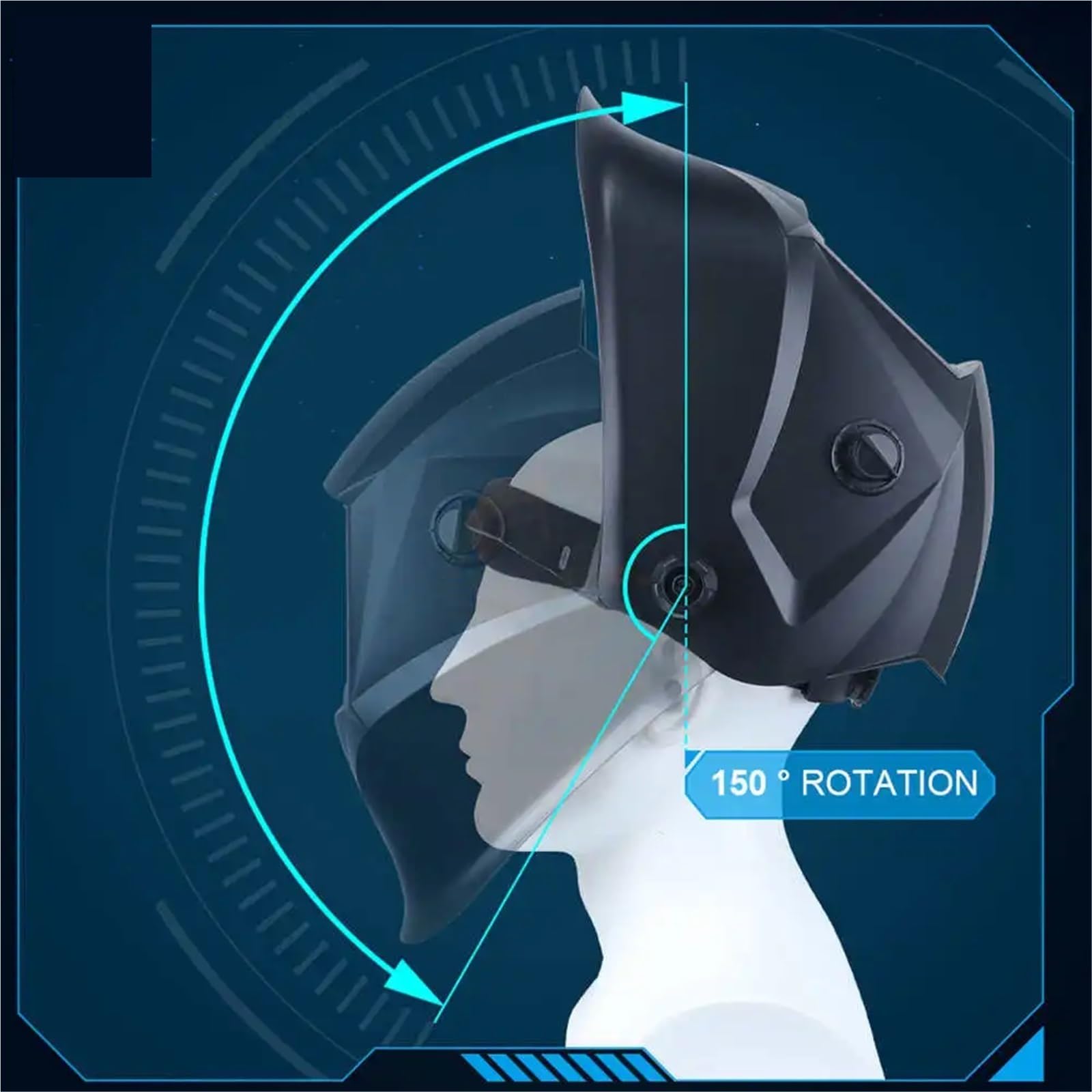 Careta Soldar, Mascara Soldar Máscara de soldadura solar, casco, gorra de soldador eléctrico, lente de soldadura de seguridad, anti-UV, oscurecimiento automático, rango ajustable for máquina de soldar