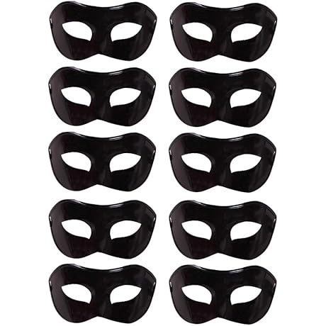 Plain Black Masquerade Mask