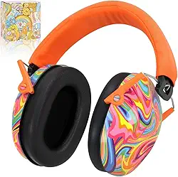 Abafador de Ruidos, Abafador, Proteção Auditiva Laranja, Dupla Camada Super Macia para Uma Utilização Prolongada, Índice de Proteção Contra o Ruído de 22dB