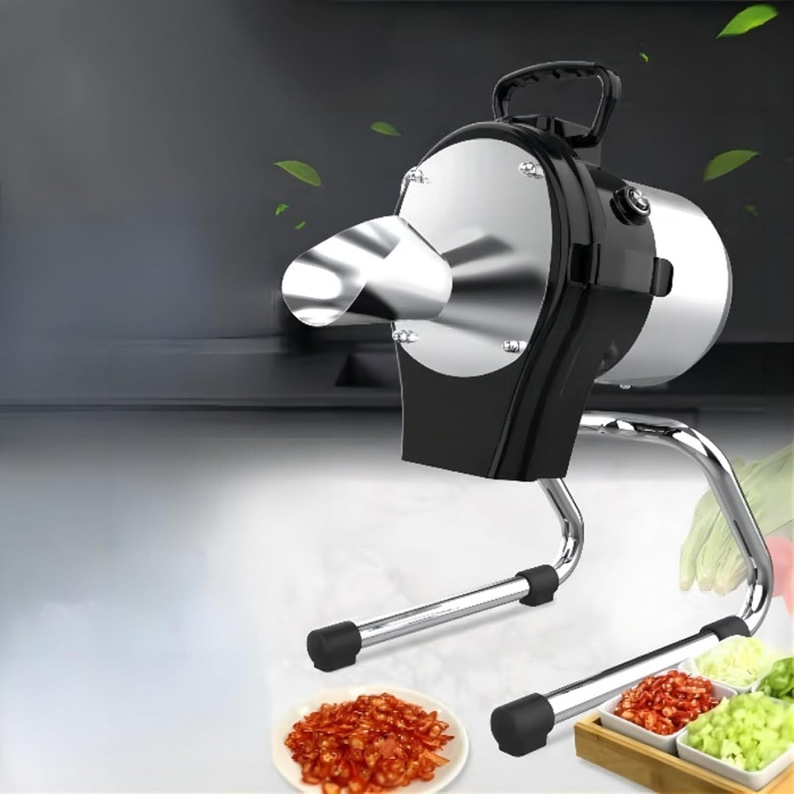 ylpddmm 110W Electric Vegetable Chopper, Commercial Vegetable Slicer