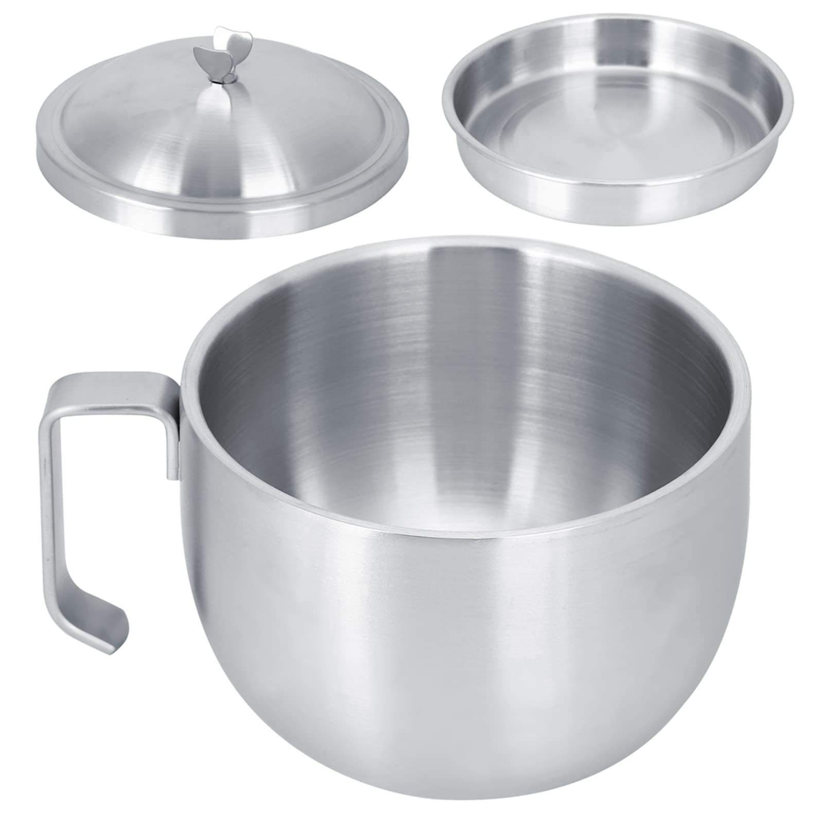 Produktbild von Povanjer Suppenschüssel Mit Deckel,Lunchbox 1200 Ml Suppentasse | Japanische Ramen-Schüssel, Edelstahl-Nudelkocher, Tragbare Schüssel Für Zuhause, Büros, Schlafsaal