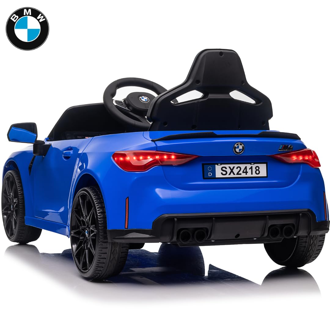 BMW M4 Elektro-Kinderfahrzeug mit Fernbedienung 12V 1 bis 5 Jahre - Blau