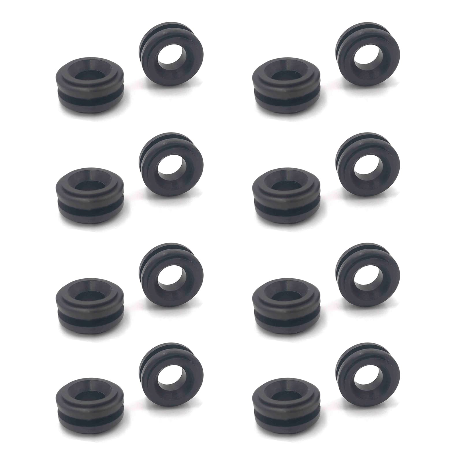 (Lot de 16) Silentbloc Inférieur de Boite Filtre à Air compatible pour BERLINGO C2 C3 PICASSO C4 C5 II JUMPY XSARA PICASSO 1007 206 207 3008 307 308 407 5008 EXPERT PARTNER 1.6 HDI - 1436H5 1436N9