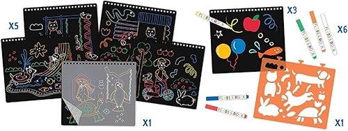 Miniatura 4 de Floss & Rock 47P5966 - Cuaderno de bocetos con pizarra, multicolor, mediano