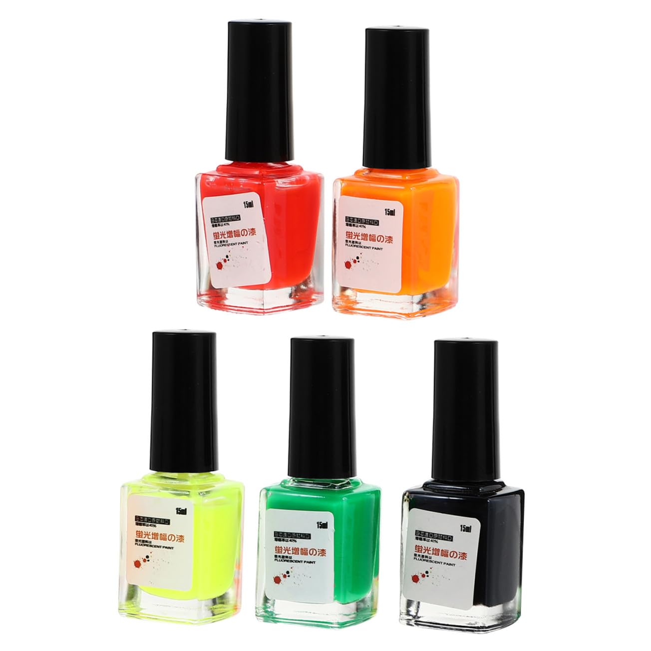 Yardwe 5 Bottles Fishing Float Paints Waterproof Float Paints for Marking Fishing Tackle Painting Easy-to-See