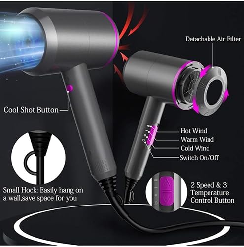 Miniatura 7 de Secador de pelo profesional iónico