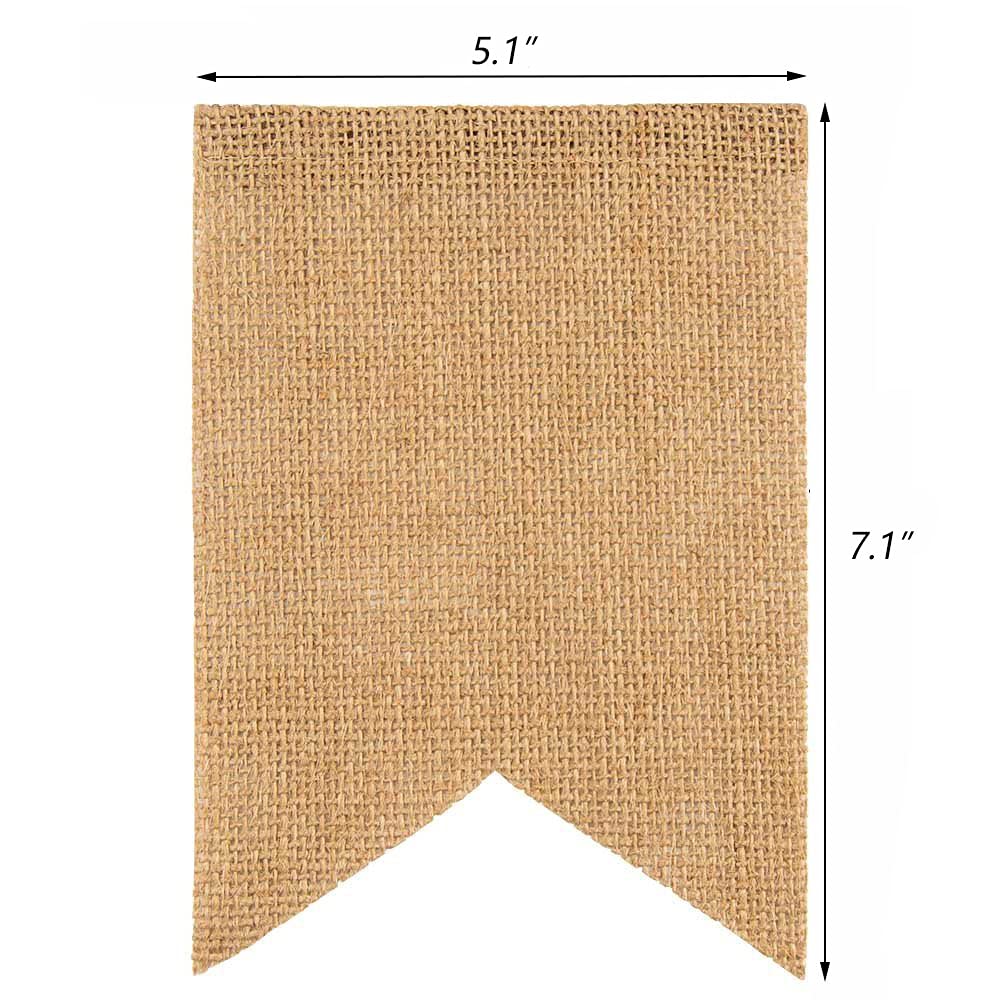 Vive Les Mariés Bannière 'Just Married' Alnicov - Toile De Jute 3.5m (12 Cœurs) - Décoration Mariage Confettis Just Married