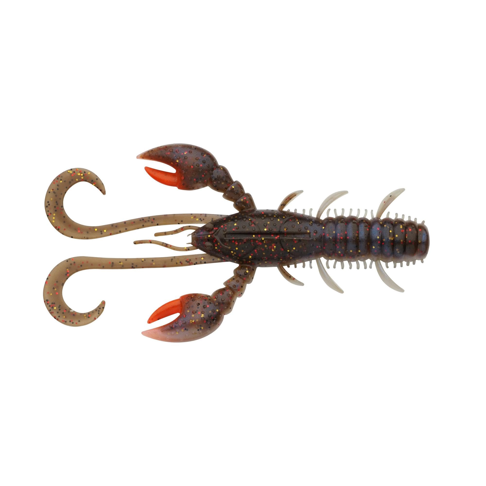Berkley Pulse Realistic Craw; Soft Plastic Crayfish Lure for Freshwater Predator Fishing; Texas Rig, Carolina Rig, Cheb Rig, Ned Rig & Jighead; Shrimp-Flavored for Perch, Zander, 7cm, Signal Cray UV