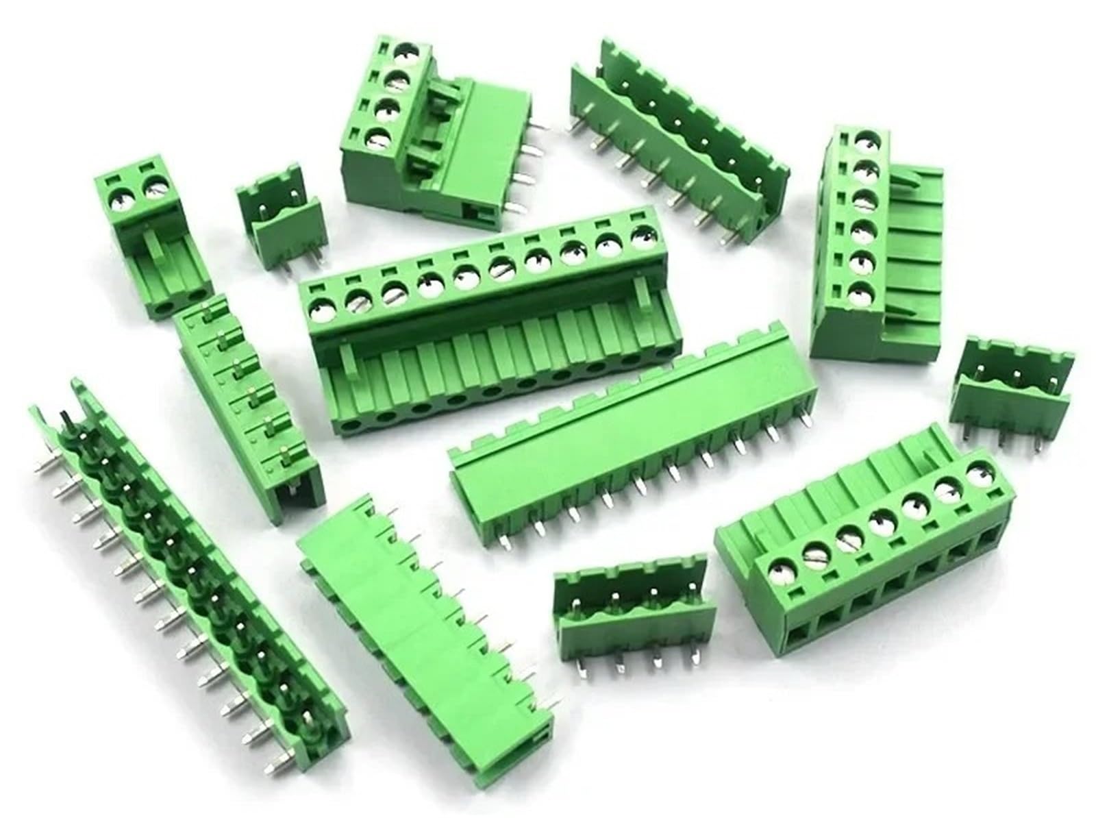 5 paia 2.54mm 3.5mm .81mm .08mm PCB Morsettiera A Vite 2-12Pin Spina Maschio Presa Femmina Pin Intestazione connettore del cavo