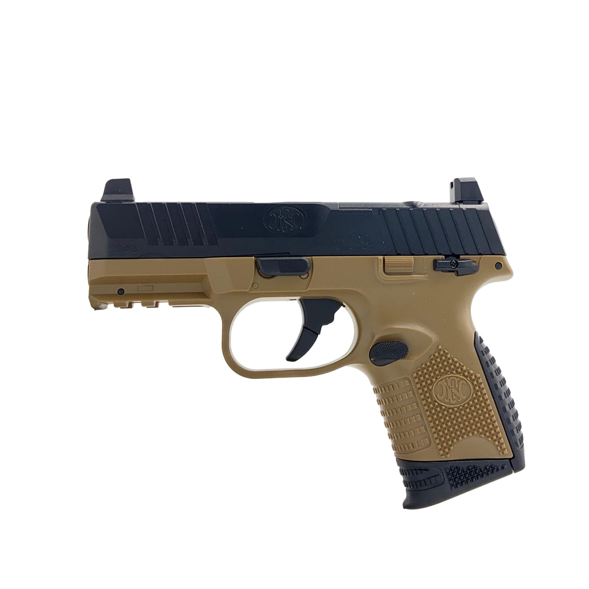 Pack Airsoft Pistolet à Billes FN Herstal 509BT Compact MRD à Ressort (Spring) / Matière: Plasique ABS/Puissance 0.2 Joule/Livré avec Accessoires