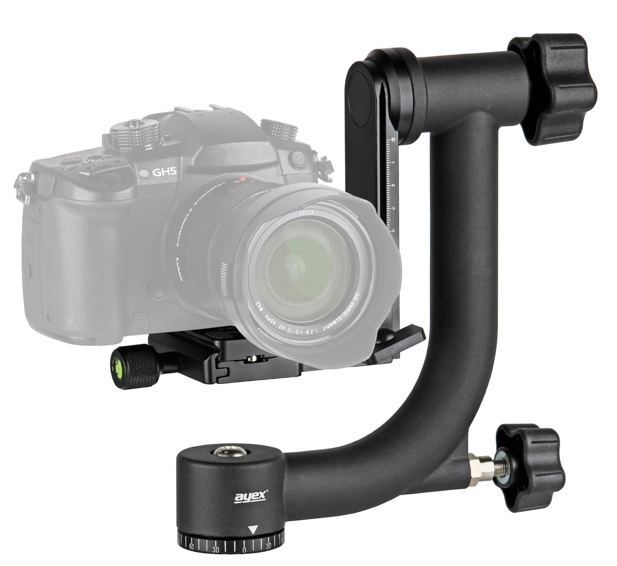 ayex Gimbal Tripod Head, głowica statywu do telefonotografii, zdjęć sportowych i przyrodniczych