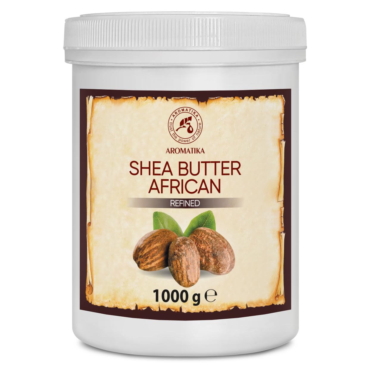 Manteca de Karité 1000g - Shea Butter - Puro y Natural Butyrospermum Parkii - Hidratante Corporal - Aceite para Cabello - Piel - Uñas - Labios - Cuidado Facial