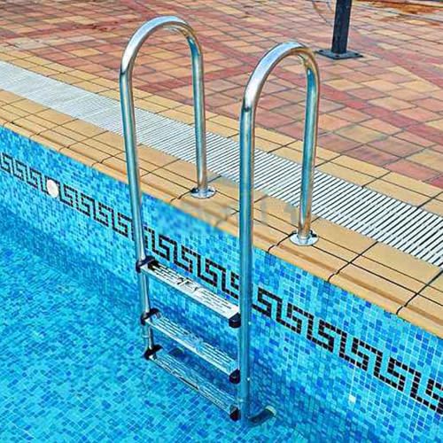 Escalera para piscina de acero inoxidable 2 peldaños miniatura 7