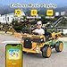 ANPABO 24V Ride On Dump Truck, 2X75W Powerful Motors, Up to 4.4Mph, EVA Tires, Construction Vehicle w/Electric Dump Bed and Extra Shovel, 19