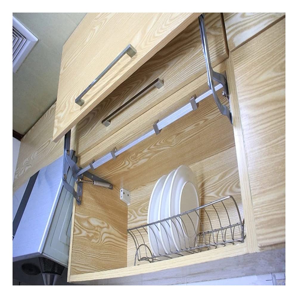 Cabinet Door Hinges, Lift Up Mechanism Support Vertical Swing Lifting Stay Strut Hydraullic Cylinder, Kitchen Cabinet Door Flap Up Support Hinge