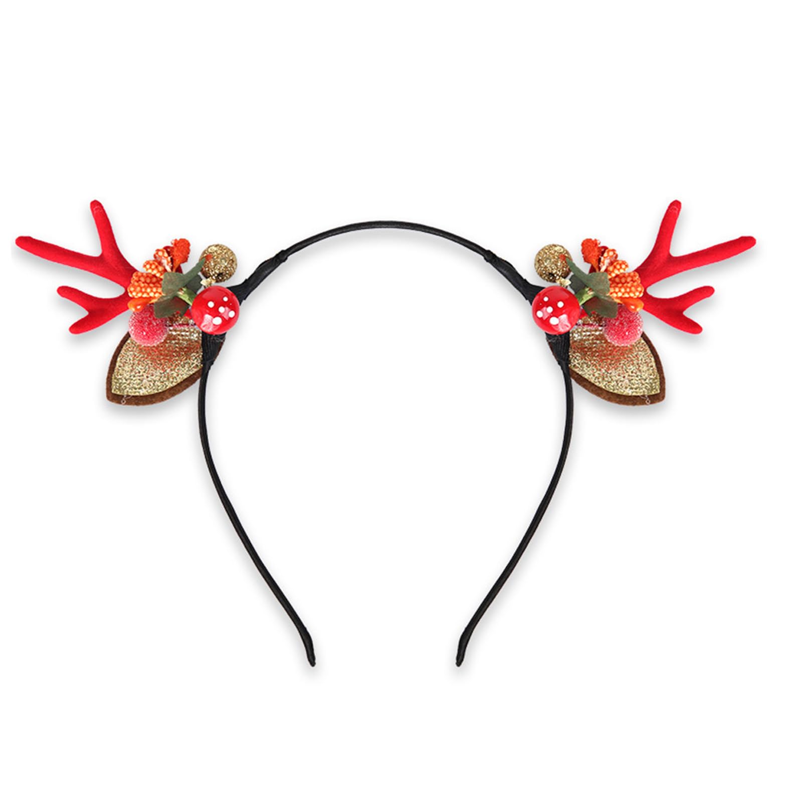 MICFENY Reindeers Antlers Headpiece For Adults Festives Costume Parties Decorations Comfortable Wear