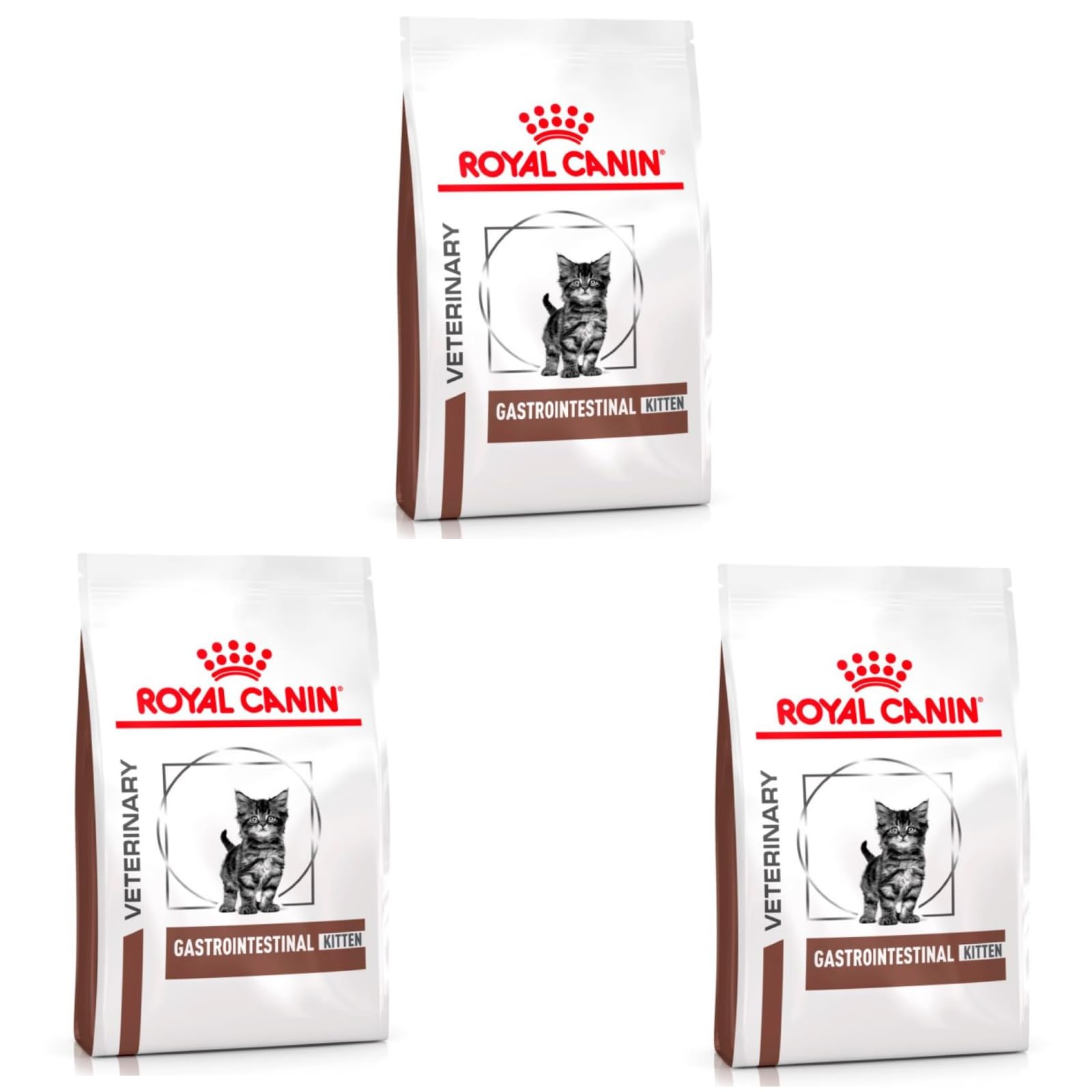 Royal Canin Veterinary Gastrointestinal Kitten Feline | Paquete Triple | 3 x 400 g | Alimento Completo para Gatitos | Ayuda al tracto gastrointestinal