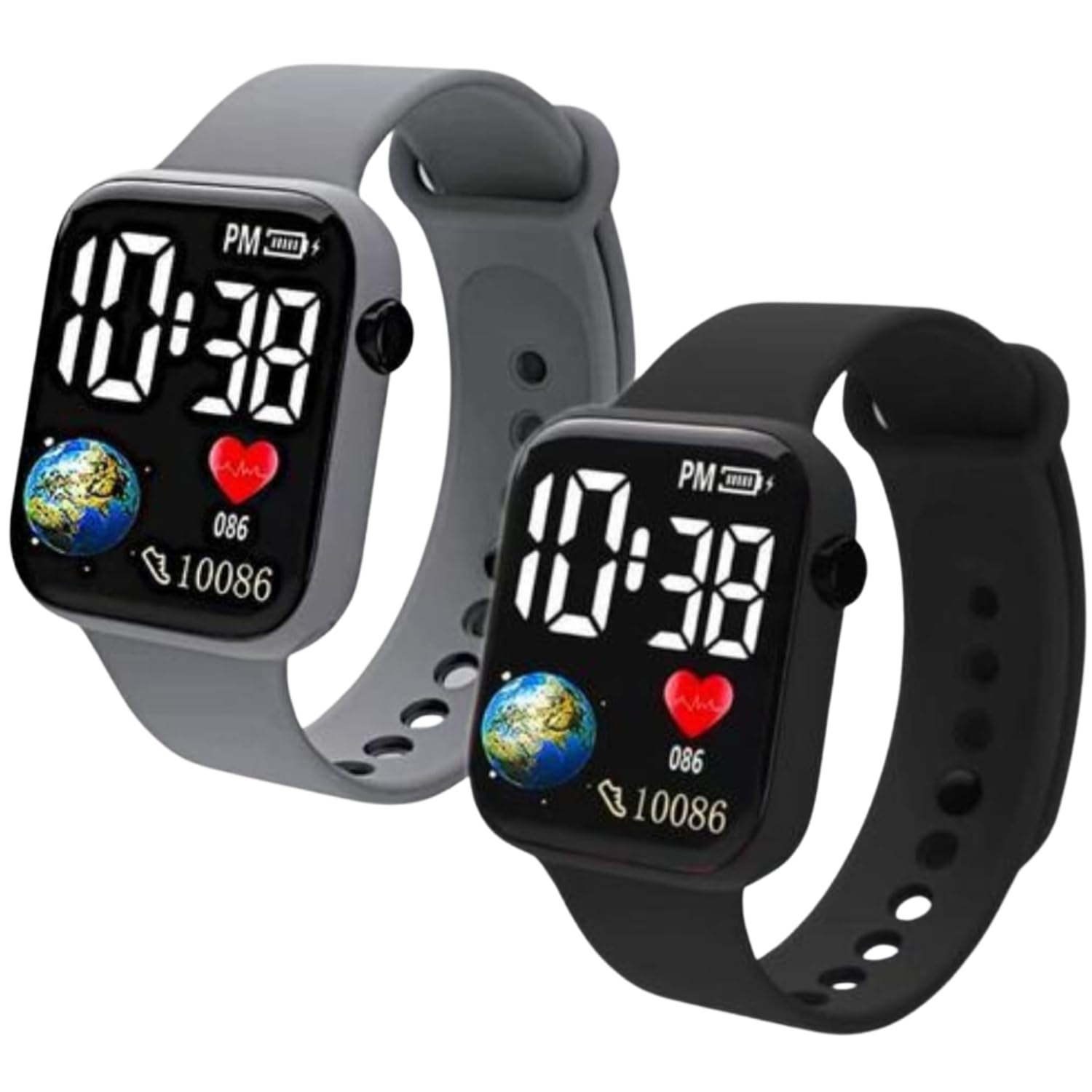 AFFORD MART Digital Dial Waterproof Smart Design LED Display Kids Watch for Boys & Girls | Smart Watch Look Battery Combo (Maroon/Black) (B0CCS9MYBX) Amazon Price History, Amazon Price Tracker