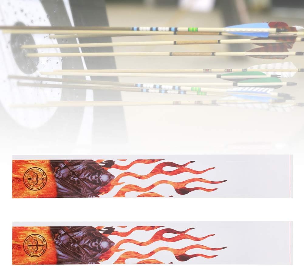 Demeras Arrow Wraps Sticker 12 Pcs Universal Archery Arrow Wraps Sticker Arrow Shaft Hunting Accessory Yellow : Sports & Outdoors
