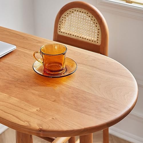 Miniatura 5 de BNNP Mesa alta de 47 pulgadas, mesa de bar de madera maciza para el hogar, sala de estar, estudio, dormitorio, mesa larga, balcón, pared, mesa