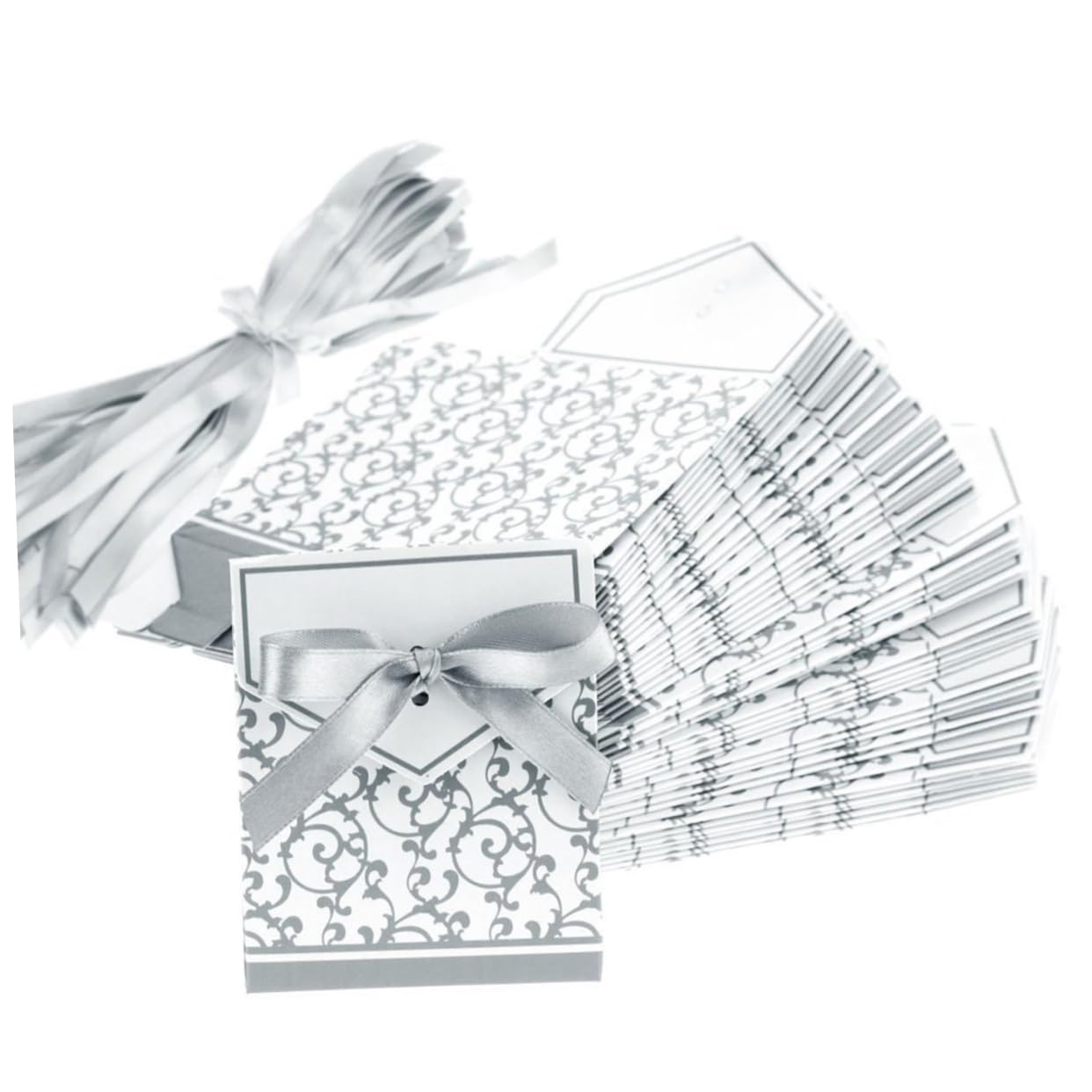 Healeved 250 Stk Kraft Für Die Hochzeitsfeier Partygeschenke Süßigkeiten Schokoladengeschenke Pralinenschachteln Für Hochzeiten Geschenkband Traum