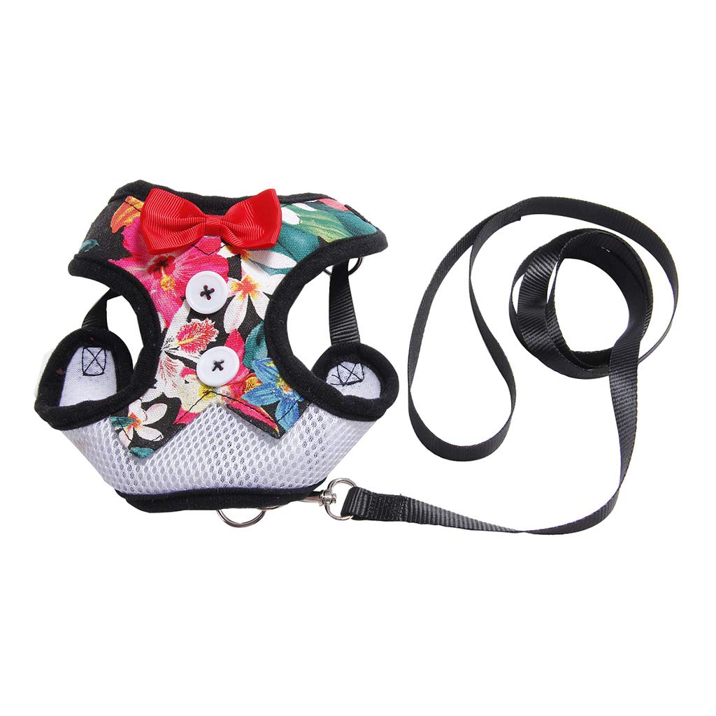 FLAWISH Cute Dog Vest Harness Leash Dog Walking Vest for Pet Wedding