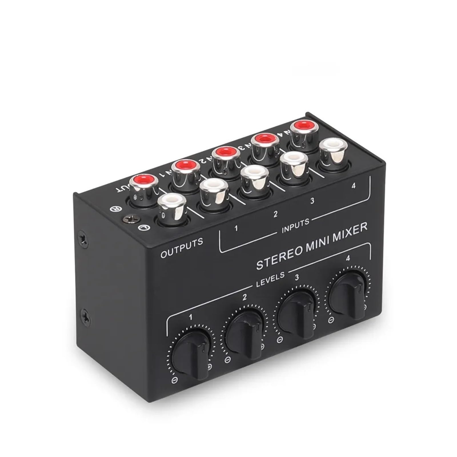 CX400 Mini Passive Stereo Mixer RCA 4-Channel Small Au-dio Dispenser for Live Studio DJ Equipment per DJ professionisti
