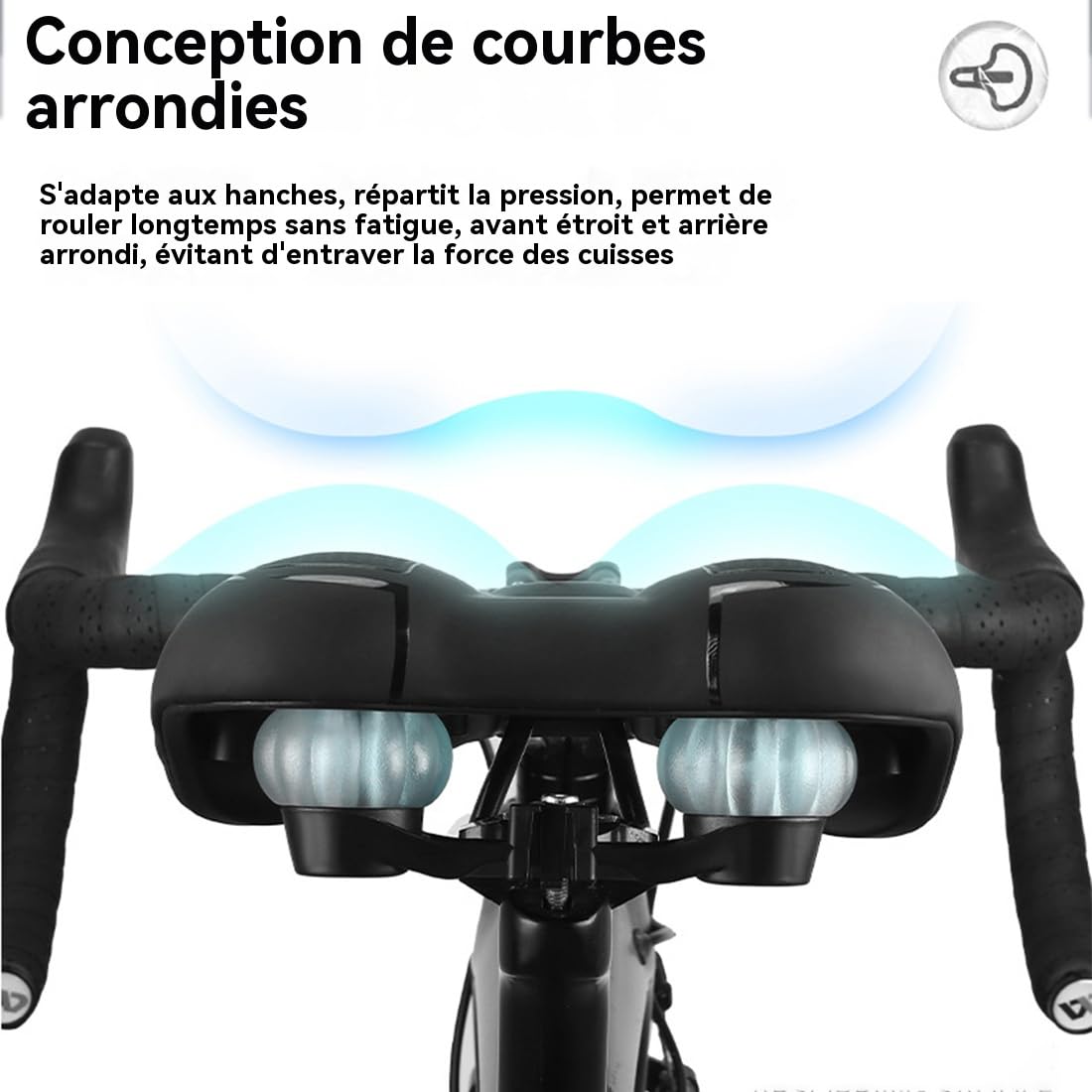 InnoTry ERGOSEAT — Adieu Les douleurs à vélo Selle de vélo pour la Ville et l'extérieur Confortable bicycleseat