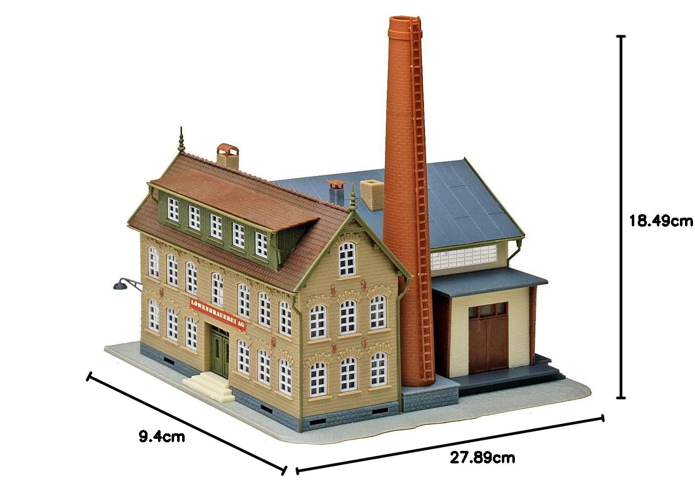 Faller 130960 H0 Brauerei, Braun, Weiß, Grau, Einheitsgröße