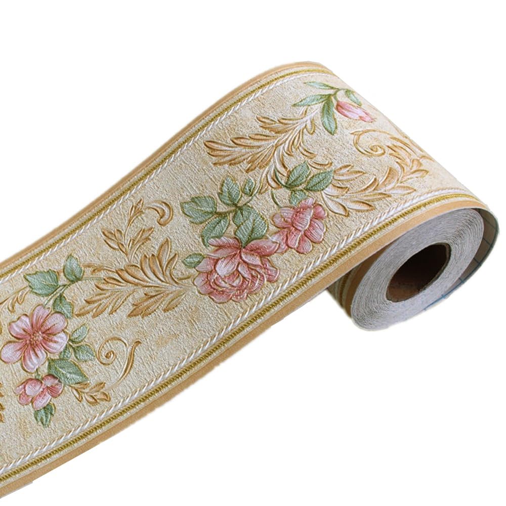 Regenbogen Tapetenbordüre Selbstklebend - 10cm X 3m PVC Wanddekoration Für Bad & Wohnzimmer